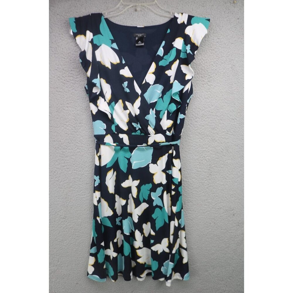 Ann Taylor Factory Dark Floral Babydoll Dress-4P-Whimsigoth-Forest-Fairy